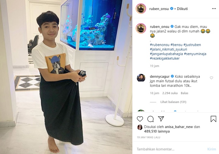 Ruben Onsu Sebut Betrand Tak Bisa Diam Usai Disunat, Denny Cagur Ikut Beri Larangan ini