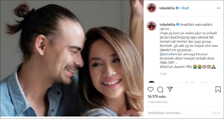 Iis Dahlia Berduka Ashraf Meninggal Dunia