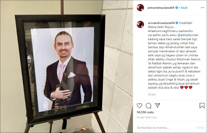 Armand Maulana Berduka Ashraf Meninggal