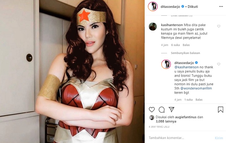 Jawaban Dita Soedarjo Saat Diminta Main Film