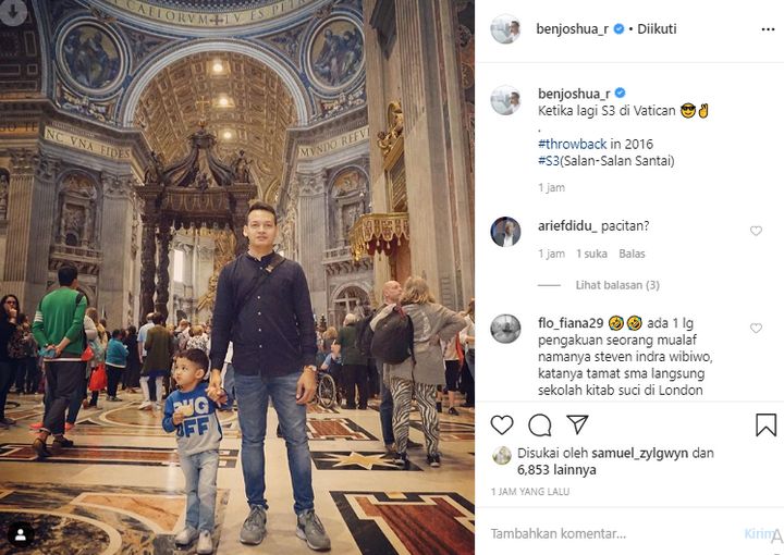Ben Joshua Sindir S3 Vatikan Ustad Bangun Samudra