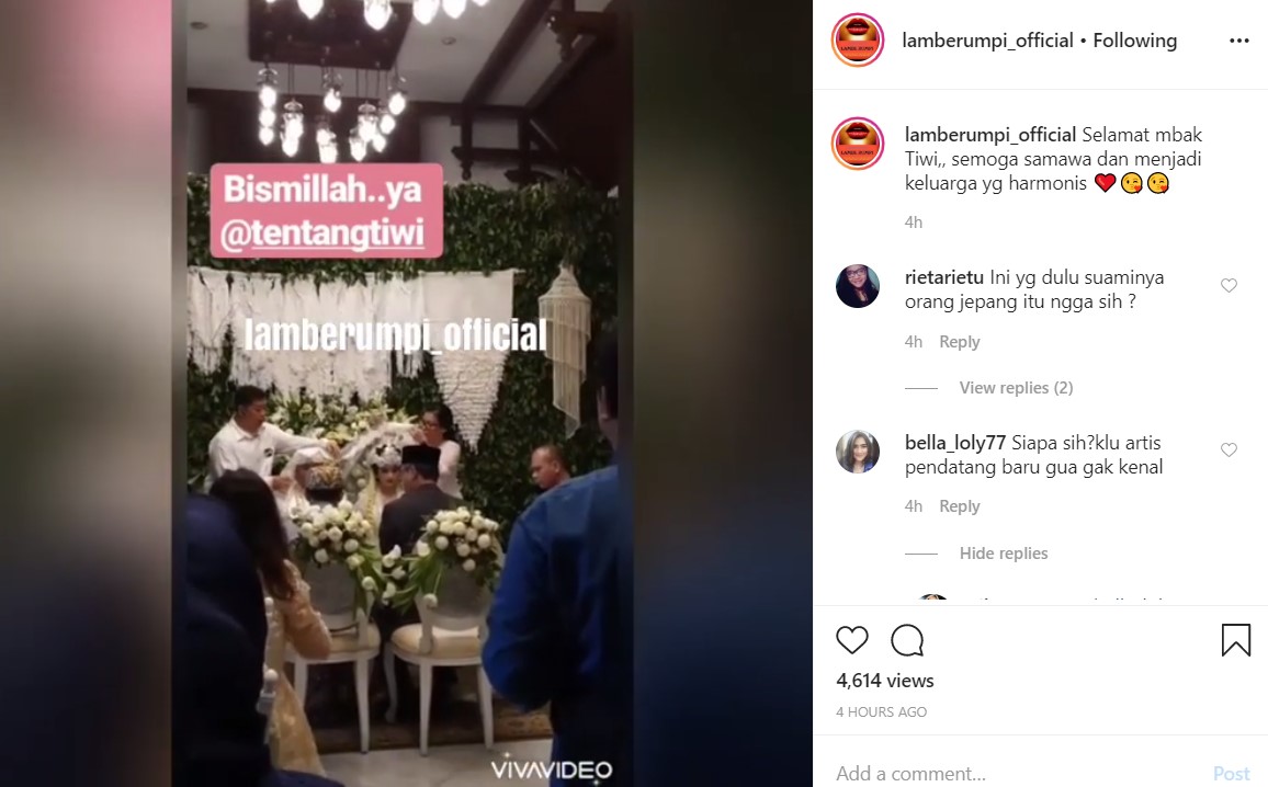 Tiwi Eks T2 Resmi Menikah, Tika Bagikan Momen Manis Ini