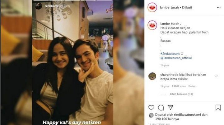 Syifa Hadju dan Rizky Nazar Rayakan Valentine