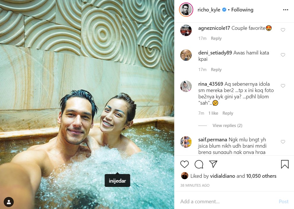 Renang Bareng Richard Kyle, Jessica Iskandar Dapat Wanti-Wanti Nanti Hamil