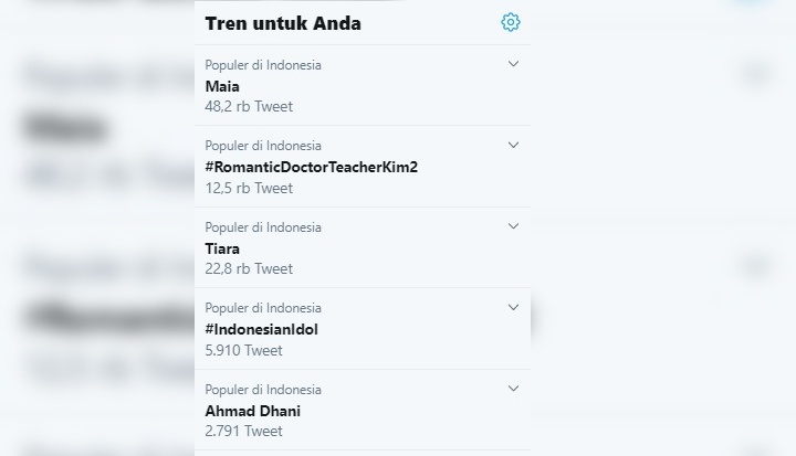 Maia-Dhani Indonesian Idol Trending