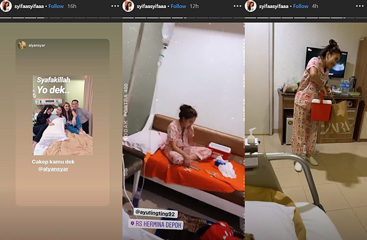 Jadi Kakak Siaga, Ayu Ting Ting Rela Bermalam Di Rumah Sakit Untuk Jaga Adik