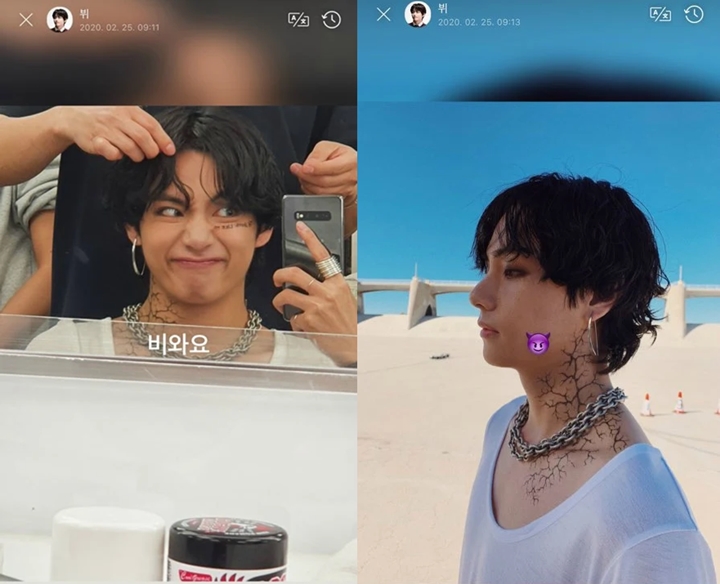 V BTS Buka-Bukaan Soal Tato Di Wajah Dan Lehernya Di MV BTS 'ON'