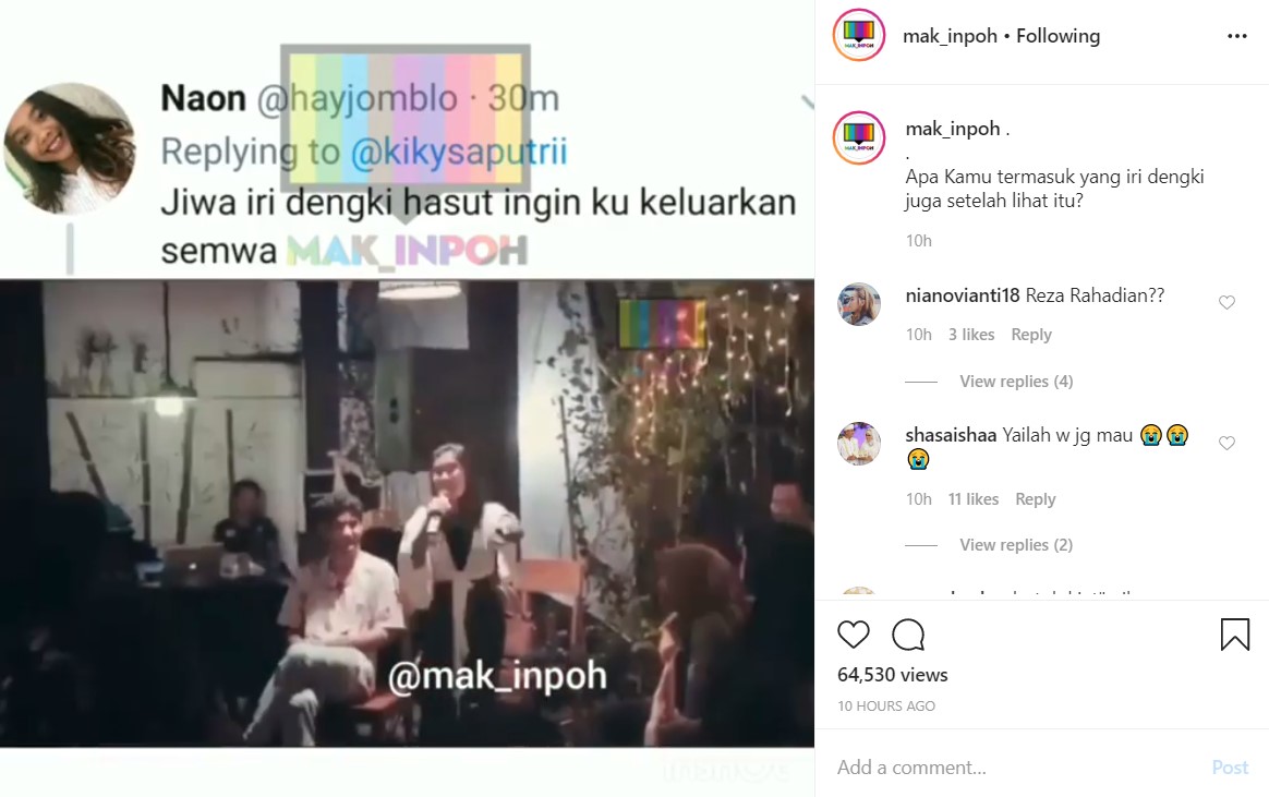 Kiky Saputri Sebut Reza Rahadian Kegatelan Gara-Gara Aksinya Yang Satu Ini