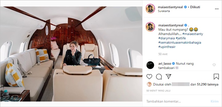 Maia Estianty jet Pribadi