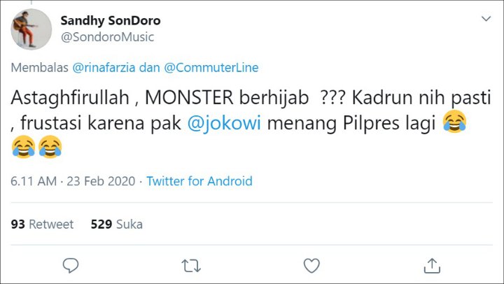 Sandhy Sondoro Dihujat