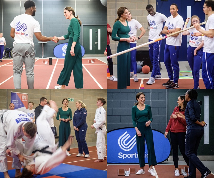 PMomen Langka, Begini Cantiknya Kate Middleton Tampil Sporty Saat Olahraga