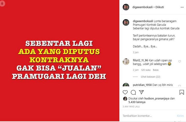 Siwi Widi Putus Kontrak?