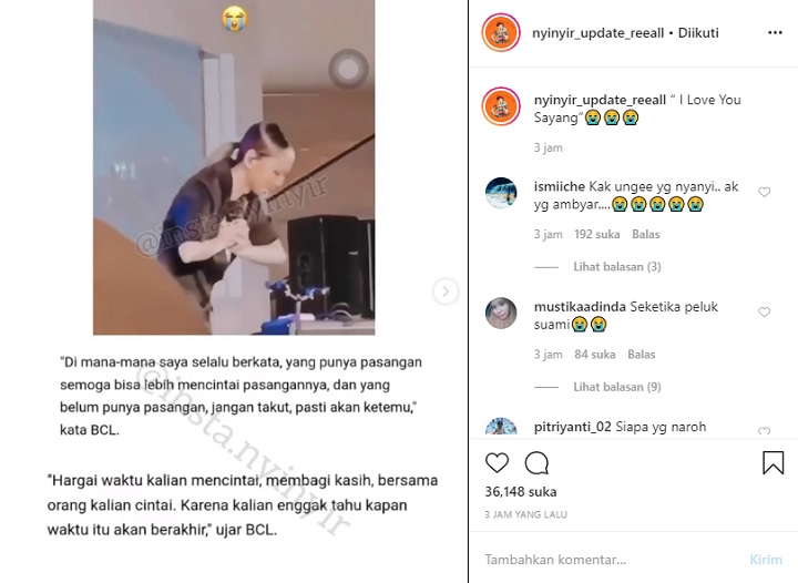 Pesan BCL untuk Pasangan dan para Jomblo Bikin Mewek