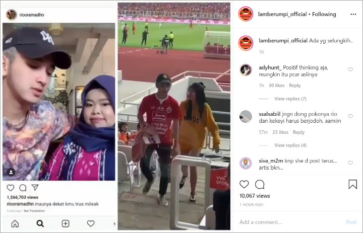 Pacar Rahmawati Kekeyi Kepergok Jalan Bareng Cewek Lain Di Stadion Sepak Bola