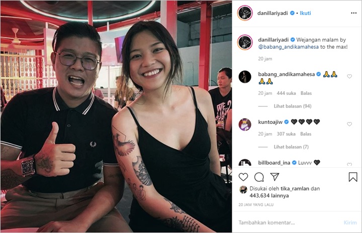Andhika eks Kangen Band Bareng Danilla Riyadi