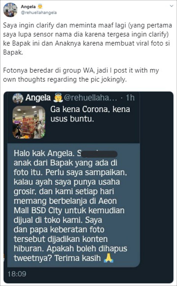 Imbas Corona Masuk Indonesia, Warga \'Menggila\' Borong Bahan Makanan Di Swalayan