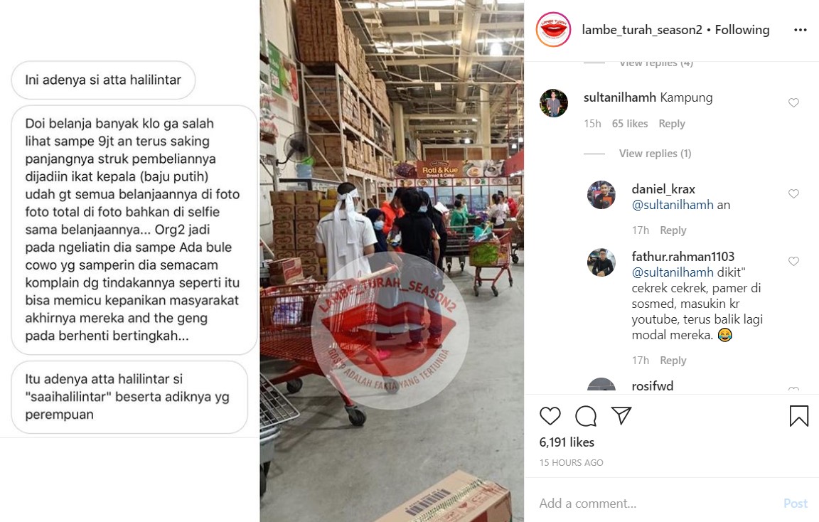 Saaih Halilintar dan Keluarga Disebut Norak Saat Borong Belanjaan Hingga Ditegur Bule