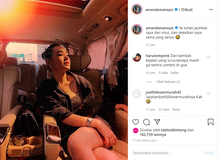 Kompak Tulis Status Galau, Amanda Manopo dan Christ Laurent Putus?