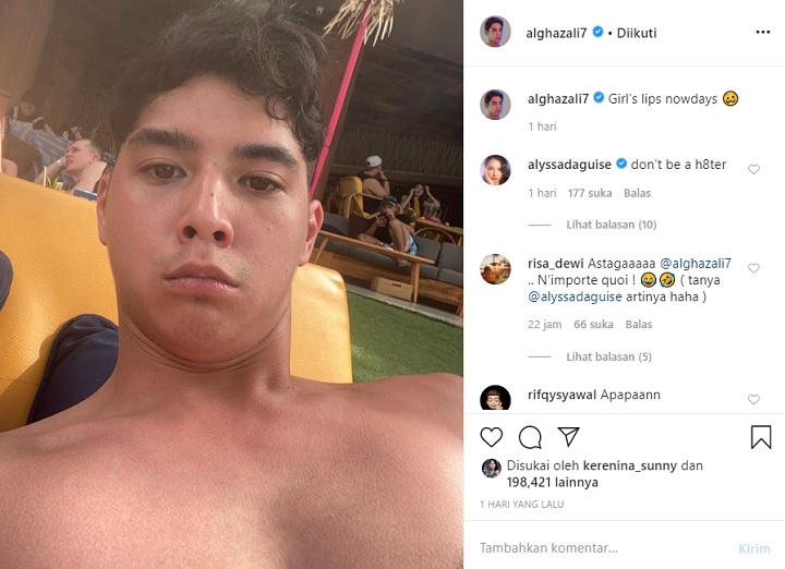 Al Ghazali Tirukan Gaya Bibir Cewek Jaman Now, Alyssa Daguise Dibuat Kesal?