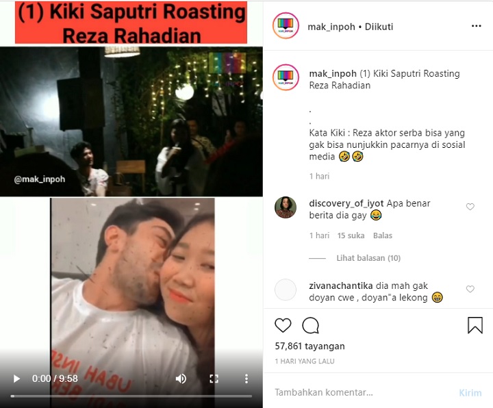 Kiky Saputri Ejek Reza Rahadian Tak Bisa Pamer Pacar, Reaksi Saat Dilempar Kecoa Juga Disorot