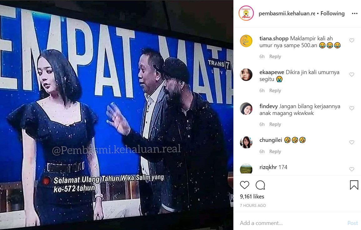 ‘Ini Baru Empat Mata’ Salah Tulis Umur Wika Salim, Diledek Kerjaan Anak Magang
