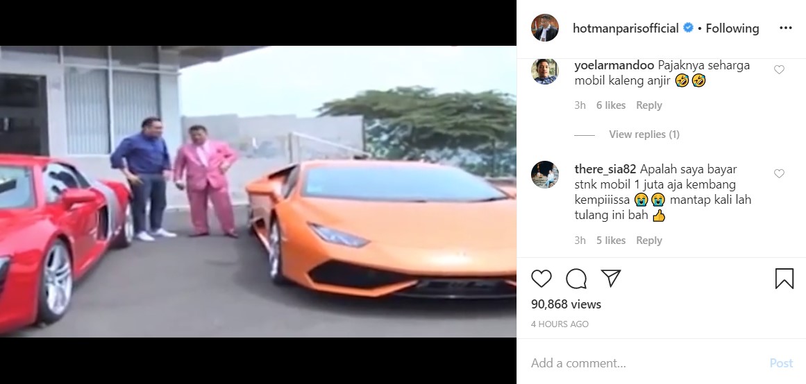 Punya Lamborghini, Hotman Paris Beber Nominal Bayar Pajak Capai Ratusan Juta