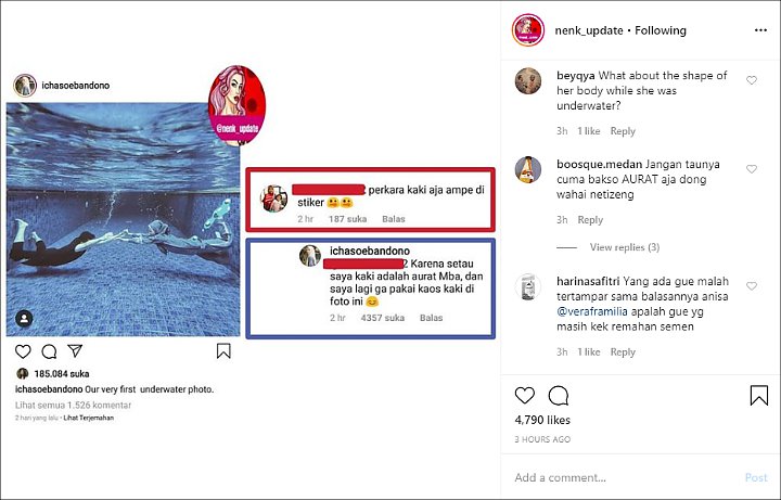 Reaksi Alyssa Soebandono