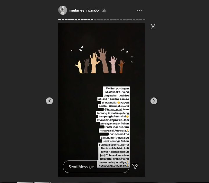 Melaney Ricardo Khawatirkan Sang Suami
