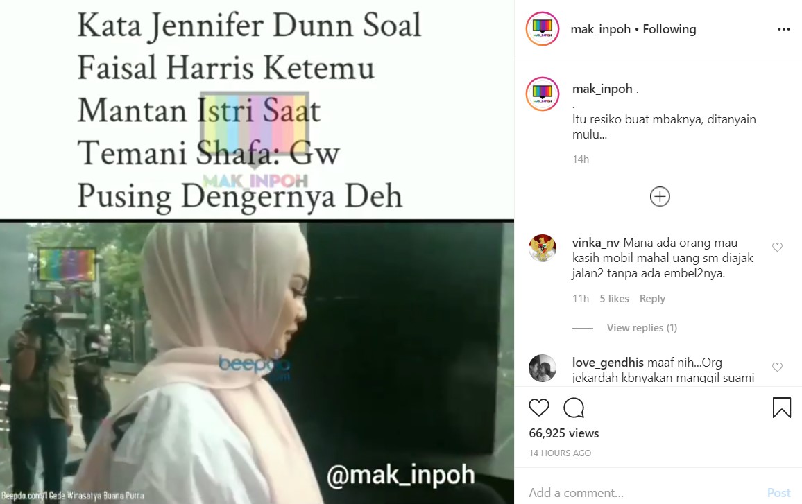 Jennfier Dunn Tak Terima Dipanggil Wartawan ‘Jedun’ Hingga Ngaku Pusing Soal Faisal Harris