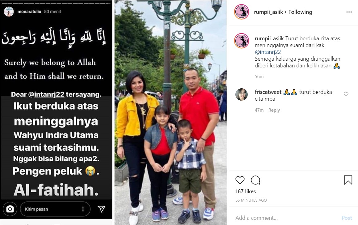Turut Berduka, Mona Ratuliu Ingin Beri Pelukan Pada Intan RJ