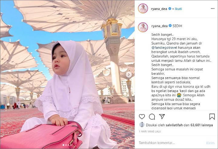 Ryana Dea Sedih Tak Bisa Berangkat Umrah Karena Corona