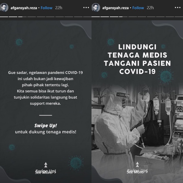 Pandemi Virus Corona, Afgan Ajak Masyarakat Beri Donasi Alat Pelindung Diri Untuk Petugas Medis