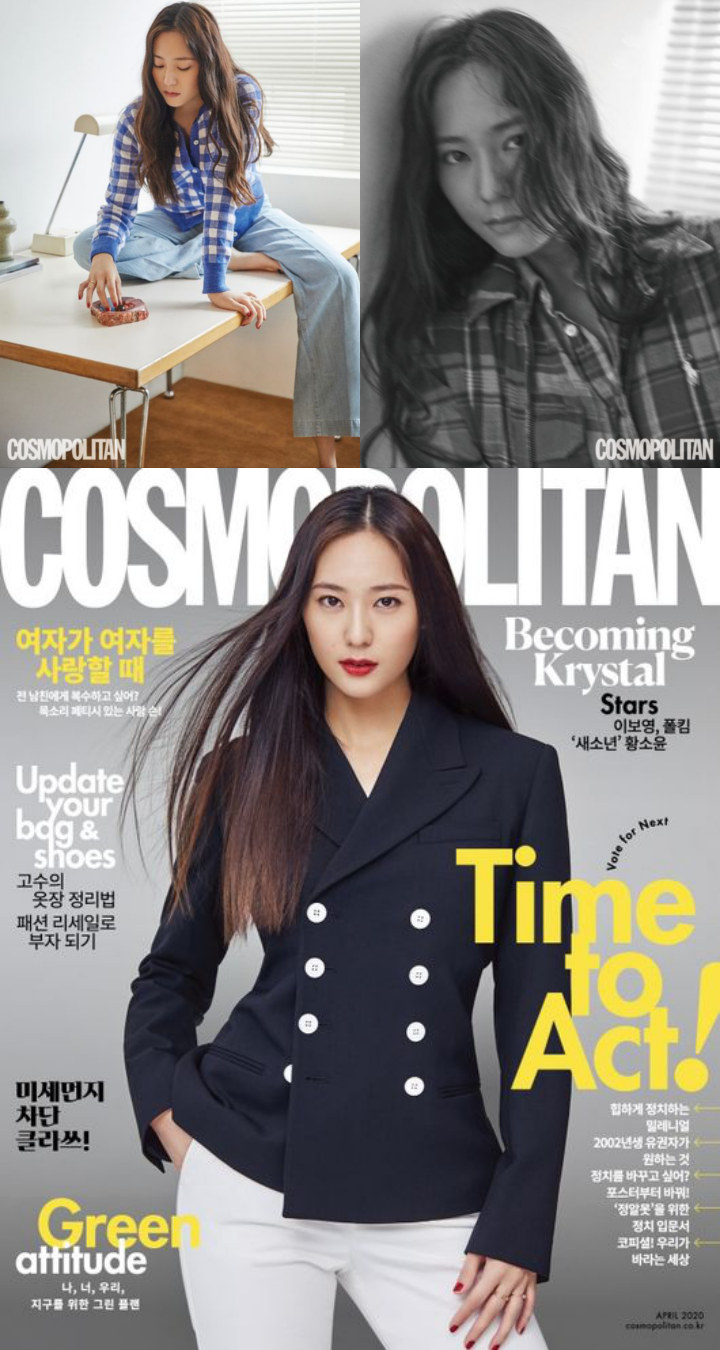 Krystal Tampil Cantik dan Mengintimidasi Ala Bos Muda di Pemotretan Terbaru