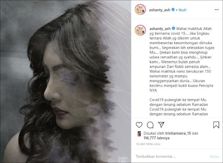 Ashanty Ungkap Ketakutan Virus Corona Berdampak Pada Bulan Ramadan
