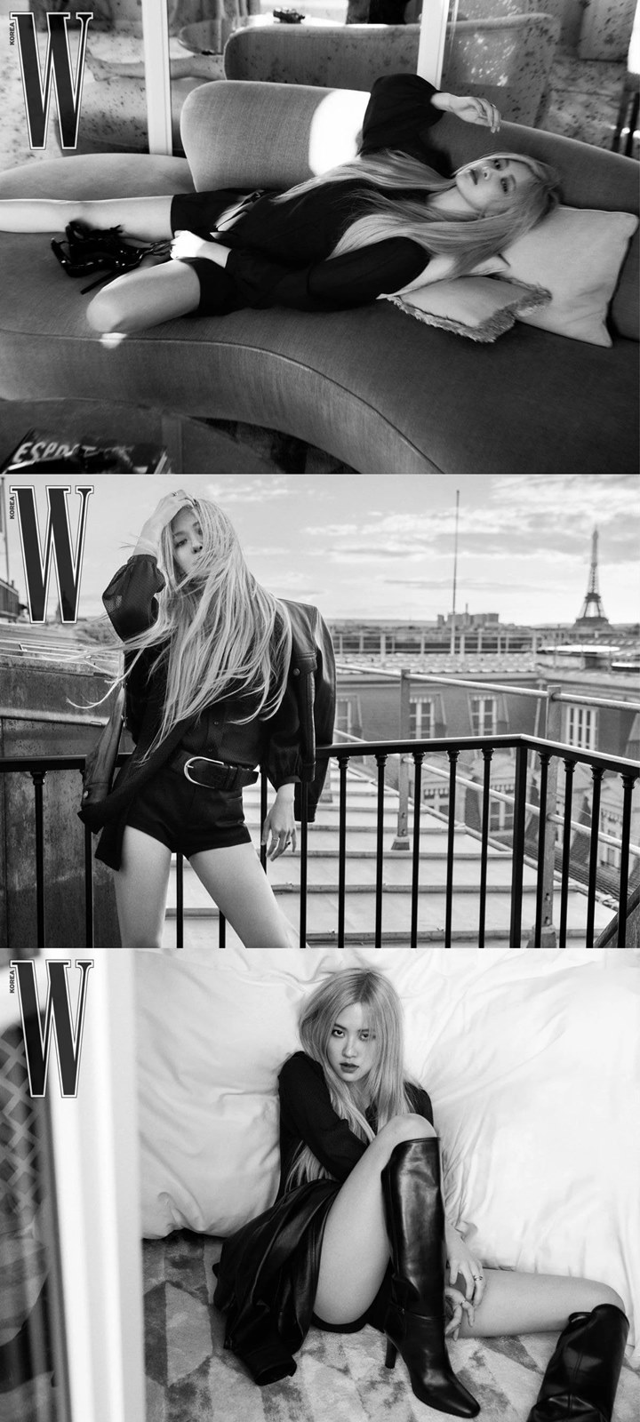 Rose BLACKPINK Seksi Umbar Paha Di W Korea,Bodi Super Langsing Langsung Bikin Orang lain Iri