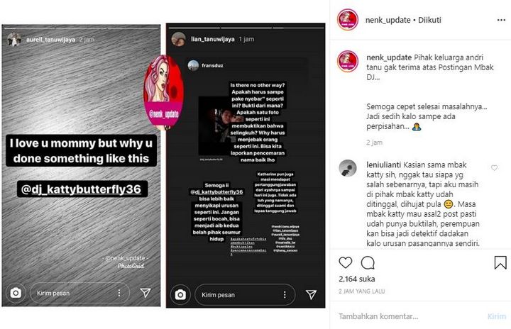 DJ Katty Diserang Balik Keluarga Andri