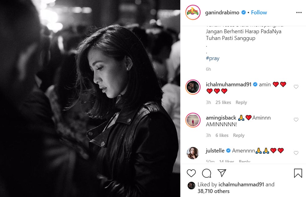 Andrea Dian Positif Corona, Ganindra Bimo dan Rekan Artis Lainnya Beri Dukungan