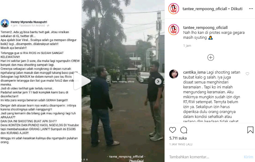 Ria Ricis Diprotes Warga