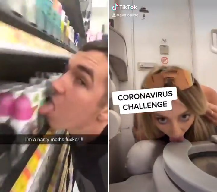 Pria Ini Tiru Aksi Viral Corona Challenge, Tuai Kritikan Keras Warganet