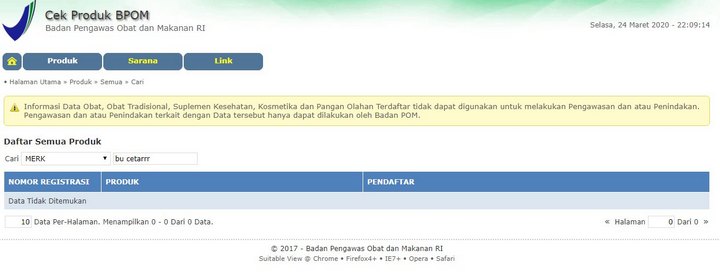 Bu Cetar Tidak Ber=BPOM?