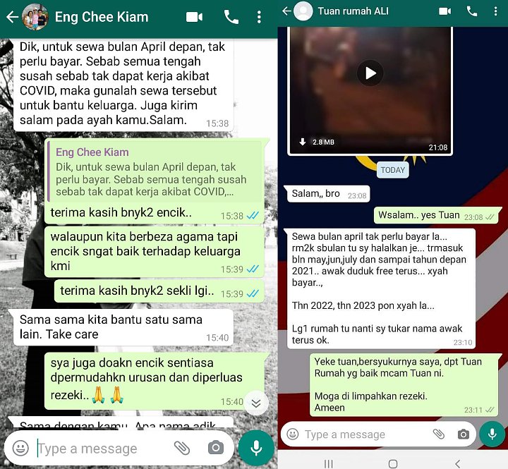Salut, \'Juragan Kontrakan\' di Malaysia Gratiskan Uang Sewa di Tengah Pandemi Corona