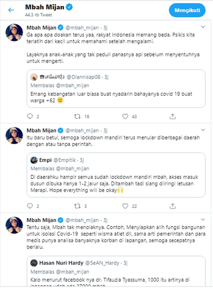 Mbah Mijan Soal Corona di Indonesia