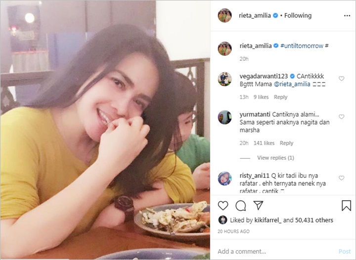 Rieta Amilia Ikutan Until Tomorrow Challenge