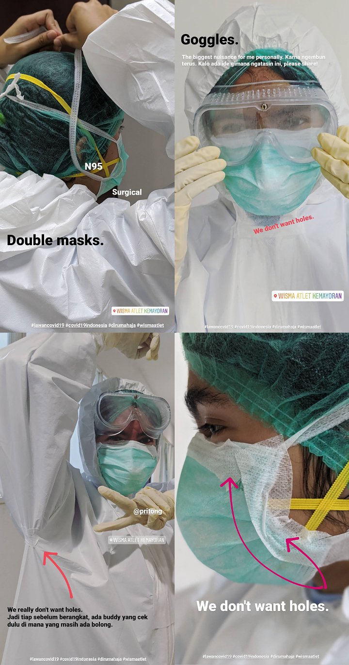 Dokter Memakai APD dengan Standar Khusus Demi Mencegah Tertular Corona