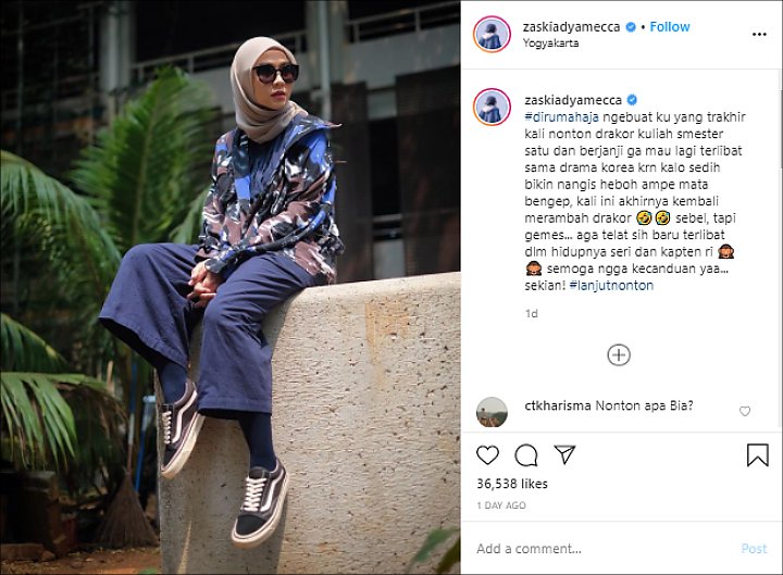 Ikutan Demam Drama Korea, Zaskia Adya Mecca: Semoga Gak Kecanduan!