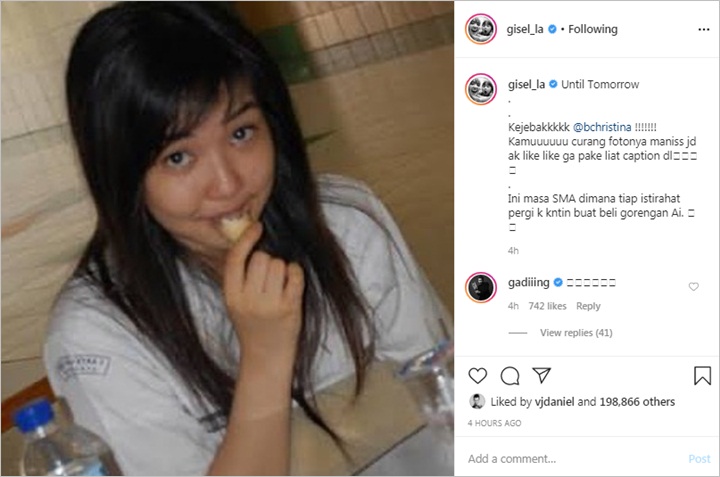 Gisella Anastasia Pajang Foto 'Aib' Saat SMA, Langsung Jadi Bahan Gosip
