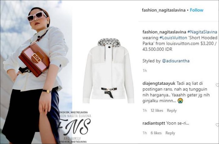 Dijuluki Yoon Se Ri Versi Indonesia, Nagita Slavina Tampil Anggun Pakai Baju Ini