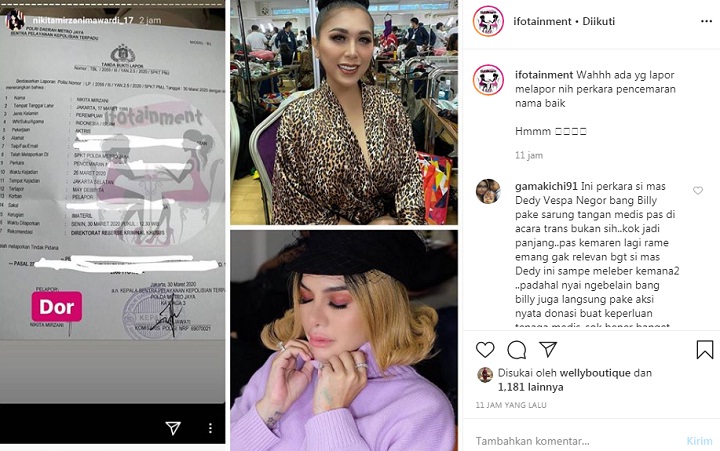 Nikita Mirzani Resmi Laporkan Gebby Vesta atas Pencemaran hingga Bongkar Kedok Transgender Manajer