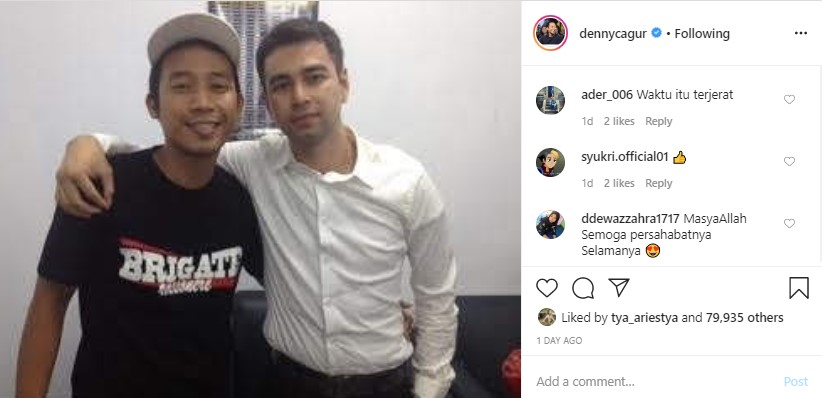 Denny Cagur Jadikan Momen Until Tomorrow Challenge Untuk Bagikan Potret Lawas Raffi Ahmad