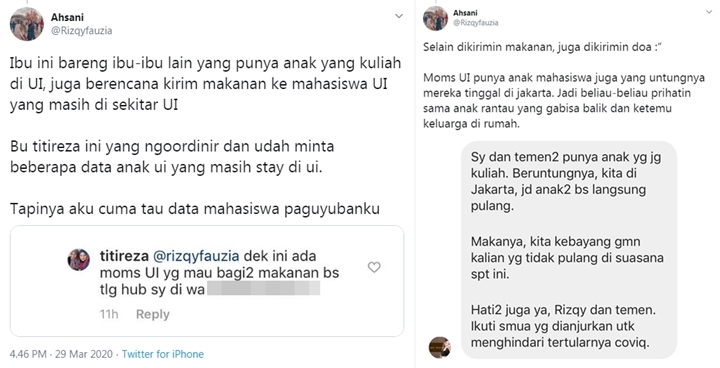 Banyak Mahasiswa Tak Mudik Gegara Corona, Kisah \'Moms\' UI Beri Bantuan Ini Jadi Sorotan-2